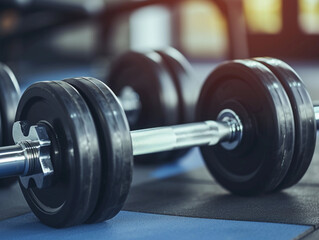 Fototapeta premium Dumbbells Ready for Workout