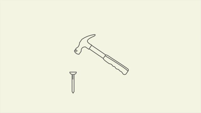 loop hammer motion animation equipment carpenter design