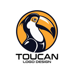 Toucan Cartoon Vector Logo Design © isuru