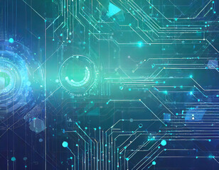 Fototapeta premium background of holographic and big data futuristic digital technology