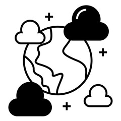 World environment and earth icon.