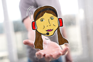 Concept of phone support