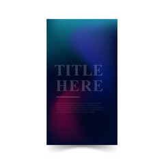 Creative story background, blurred, dark blue ,red and green, gradient, dark color, abstract background, minimalist, Vector