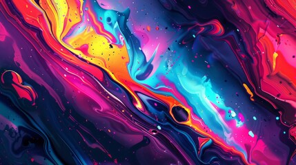 Vibrant 4K abstract artwork featuring textured modern wallpaper, ideal for backgrounds or as phone and tablet wallpapers, adding a burst of color and style to your digital devices. - obrazy, fototapety, plakaty