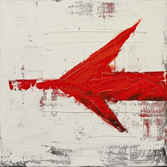 Direction to Success: Red Arrow Illustration