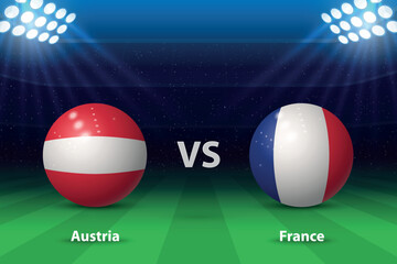 Austria vs France. Europe soccer tournament 2024 - 782992300
