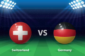 Switzerland vs Germany. Europe soccer tournament 2024 - 782995300