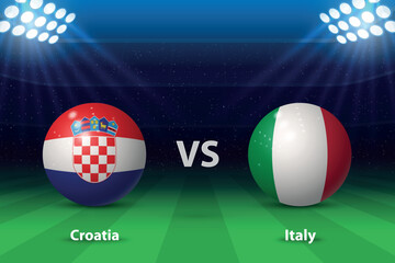 Croatia vs Italy. Europe soccer tournament 2024 - 782995313