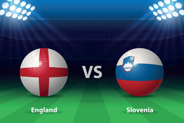 England vs Slovenia. Europe soccer tournament 2024 - 782995324