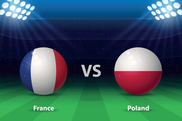 France vs Poland. Europe soccer tournament 2024 - 782995337