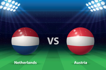 Netherlands vs Austria. Europe soccer tournament 2024 - 782995348
