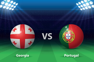 Georgia vs Portugal. Europe soccer tournament 2024 - 782995356