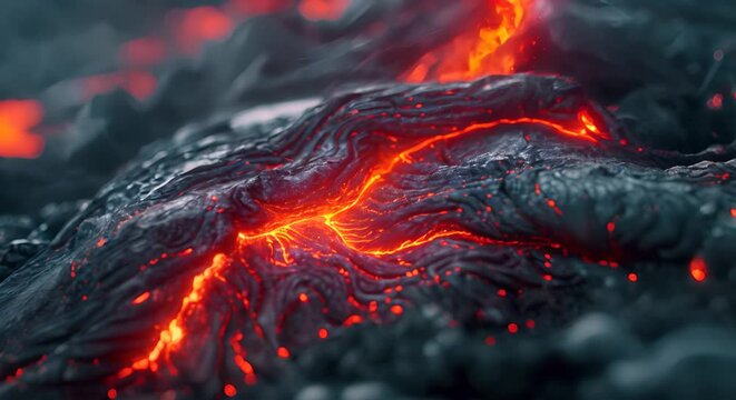 Lava from a volcano.