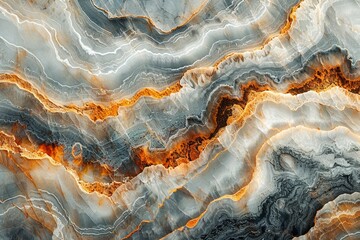 This image captures the elegance of marble rock with warm golden hues and intricate textures that...