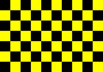 black and yellow checkered background