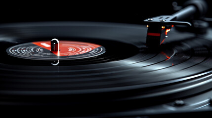 close up of a vinyl record