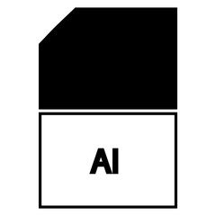 black and white card AI