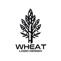 Wheat Vector Logo Design