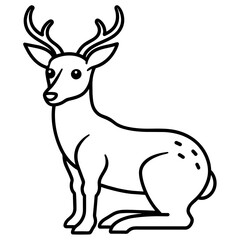 deer silhouette vector