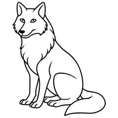 Wolf  vector, illustration
