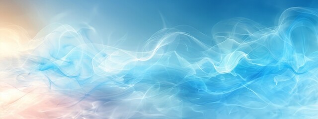 Fototapeta na wymiar Blue Light Wave Abstract Background