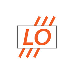 letter LO logo. LO. LO logo design vector illustration for creative company, business, industry