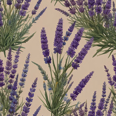 purple lavender flower pattern background