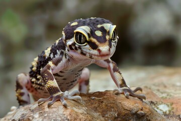 Leopard gecko (Macroglossus macroglossus)