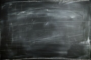 Chalk rubbed out on blackboard, chalkboard background or texture