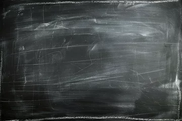 Foto op Plexiglas Chalk rubbed out on blackboard, chalkboard background or texture © Nam