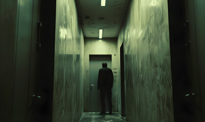 action shot from a minimal artsy thriller movie, Generative AI 