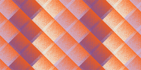 Fade dotwork rhombus shapes vector geometric seamless pattern. - 783024728
