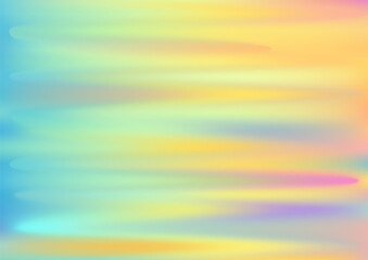 Holographic texture gradient background vector design. Pearlescent hologram dreamy cover.