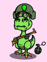 green alien monster