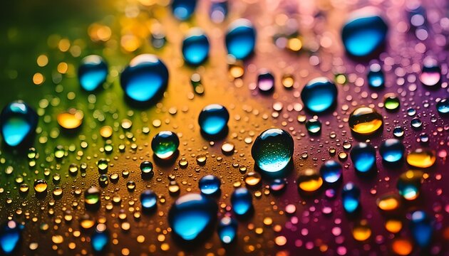 colorful water drops background
