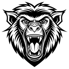 Lion Head Logo Vector Template Illustration