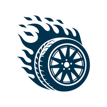 recommend clip art: Tire logo. Tires logo design template. silhouette wheel vector