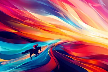 abstract background for Kentucky Derby Day - obrazy, fototapety, plakaty