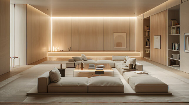 Quiet Elegance. Designing a Modern Luxury Minimalist Reading Room