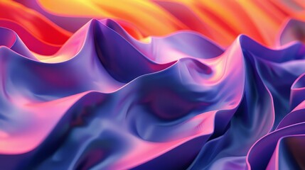 Abstract 3D background with vibrant colors and dynamic shapes