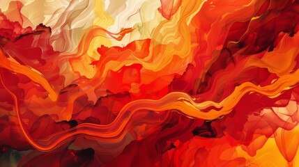 An artistic illustration showcasing analogous colors like red, red orange, and orange, conveying a sense of passion and energy