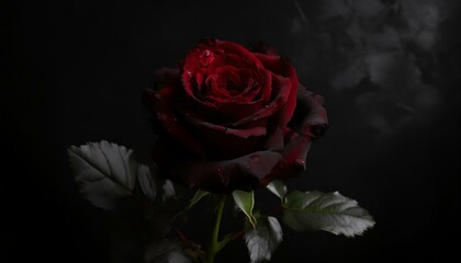 Fototapeta premium red rose on black,petal, plant, petals, bouquet, pink, flowers, beautiful, bud, floral, romantic, leaf