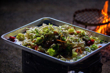 View of the salad 