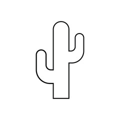 cactus icon vector. cactus icon vector from miscellaneous collection. Thin line cactus outline icon vector illustration. Outline, thin line cactus icon. Vector illustration. Eps file 264.