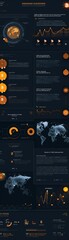 Produce a sleek presentation slide illustrating the impact of current cryptocurrency trends on investor portfolios, utilizing a birds-eye perspective