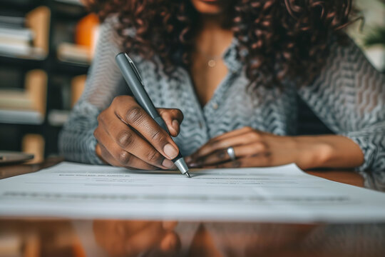 First-time homebuyers navigate paperwork under a realtor's guidance - finding clarity and ease in the complex process