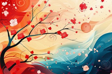 abstract background for May 2: Kodomo no Hi (Children's Day) Japan 