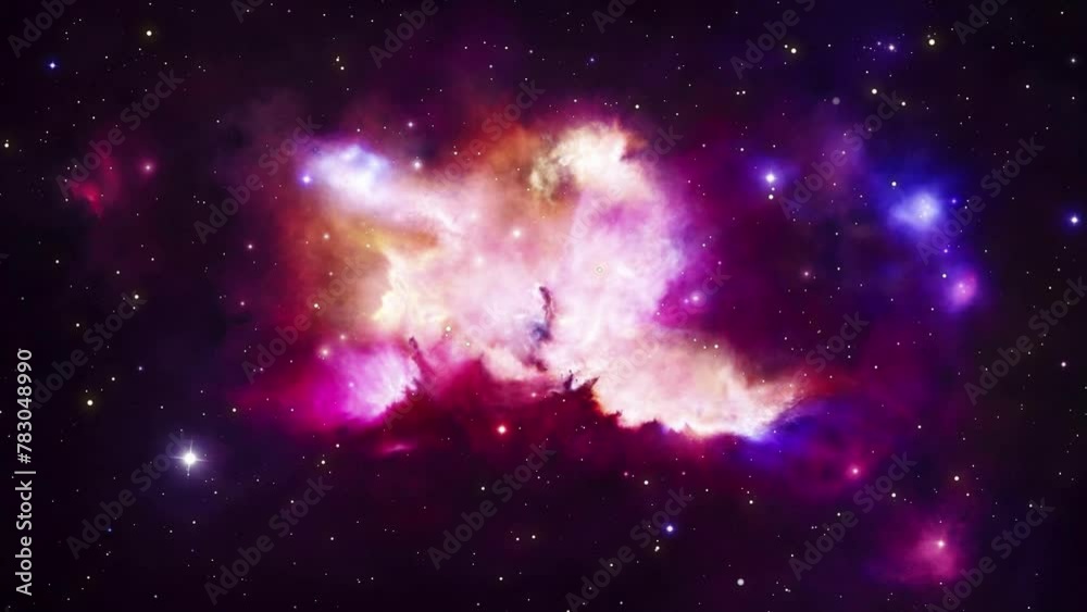 Wall mural galaxy and nebula. abstract space background. endless universe with stars and galaxies in outer spac