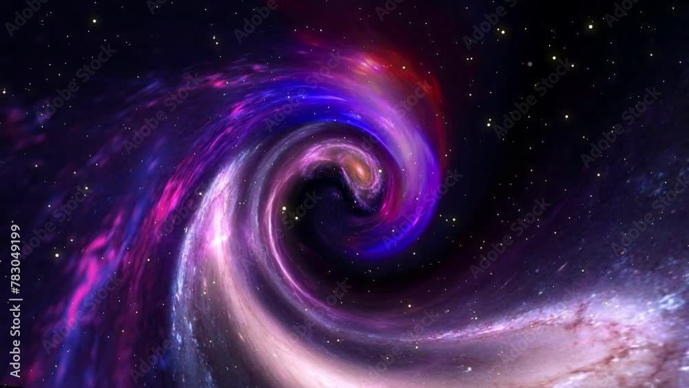Poster galaxy and nebula. abstract space background. endless universe with stars and galaxies in outer spac