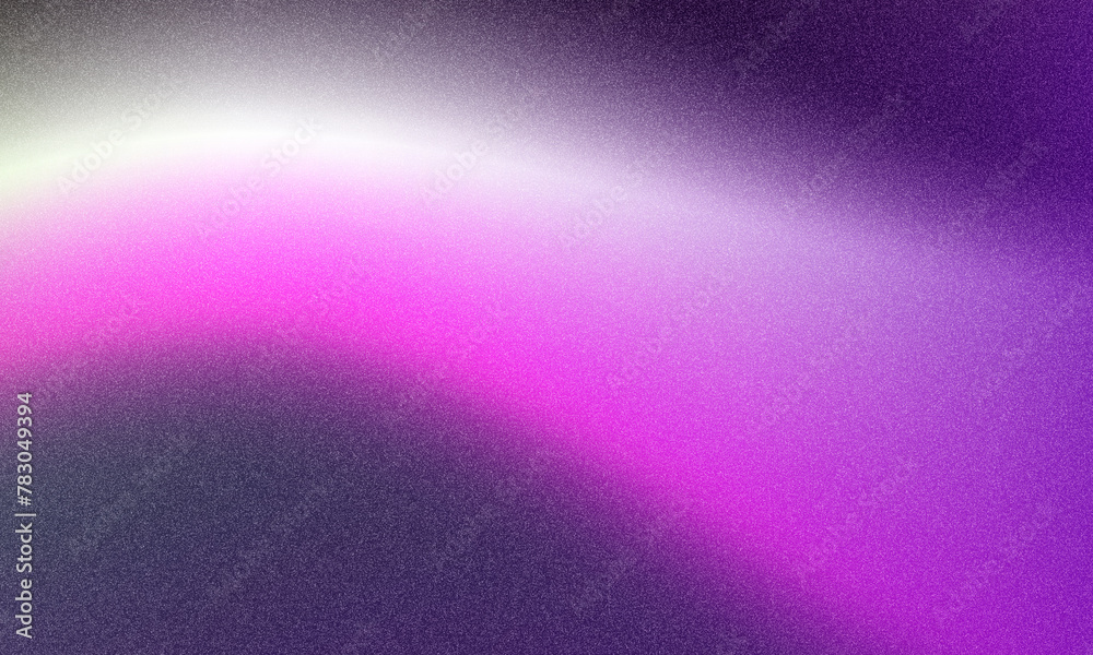 Poster Purple and pink grainy color gradient holographic background. Glowing grunge noise texture. Blurred soft gradient blend minimalist rough grungy backdrop. High quality illustration